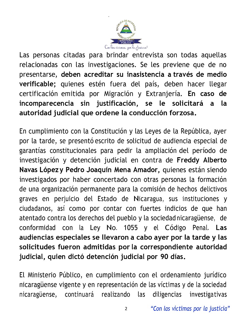 COMUNICADO
